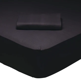Σεντόνι Μεμονωμένο Μονό Με Λάστιχο 100x200+35 Das Home 1015 Μαύρο