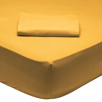 Σεντόνι Μεμονωμένο Μονό Με Λάστιχο 100x200+35 Das Home 1019 Ώχρα