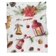 DAS HOME CHRISTMAS ΤΡΑΠΕΖΟΜΑΝΤΗΛΟ 140Χ180 0624 ΚΟΚΚΙΝΟ, ΜΠΕΖ, ΧΡΥΣΟ