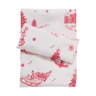 Χριστουγεννιάτικη Τραβέρσα Runner 45x140 Das Home 772 Green-Red