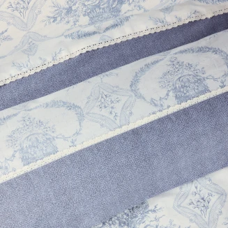 Σεντόνια Σετ King 250x270 Prestige Das Home 1696 Blue-Ecru