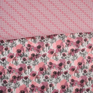 Σεντόνια Σετ Μονά Με Λάστιχο 120x200+35 Das Home Casual 5424 Black-Nude