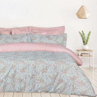 Σεντόνια Σετ Μονά Με Λάστιχο 120x200+35 Das Home 5428 Mint-Rose