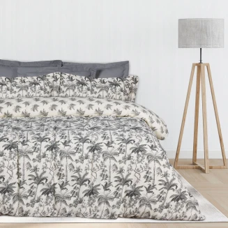 Σεντόνια Σετ Μονά Με Λάστιχο 120x200+35 Das Home 5429 Ecru-Grey