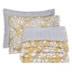 DAS HOME ΣΕΤ ΣΕΝΤΟΝΙΑ ΜΟΝΑ ΜΕ ΛΑΣΤΙΧΟ CASUAL 5432 OCHRE, WHITE