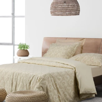 Das Home Σετ Σεντονια Μονα Με Λαστιχο Casual 5444 Ivory, Taupe 120x200+35
