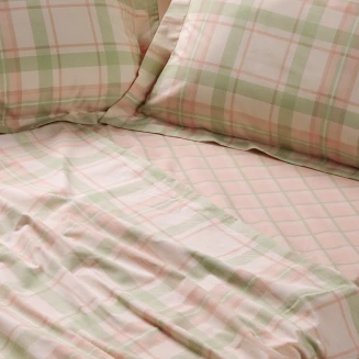 Das Home Σετ Σεντονια Υπερδιπλα Με Λαστιχο Casual 5443 Mint, Pink 170x200+35