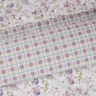 Σεντόνια Σετ Μονά 170x260 Das Home Happy 9675 Ivory-Lilac