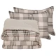 DAS HOME ΣΕΤ ΣΕΝΤΟΝΙΑ ΜΟΝΑ HAPPY FLANNEL 9679 BEIGE, OLIVE