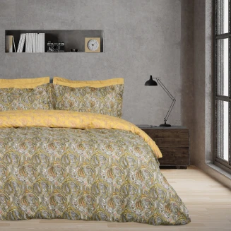 Σεντόνια Σετ Υπέρδιπλα 240x260 Das Home Happy 9651 Ivory-Ochre-Taupe
