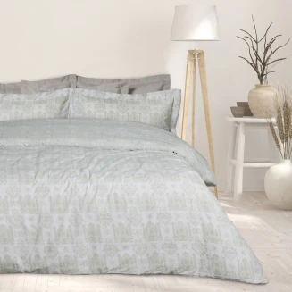 Σεντόνια Σετ Υπέρδιπλα 240x260 Happy Das Home 9673 Taupe-White
