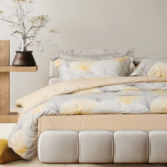 Σεντόνια Σετ Υπέρδιπλα 240x260 Das Home Happy 9683 Grey-Ochre