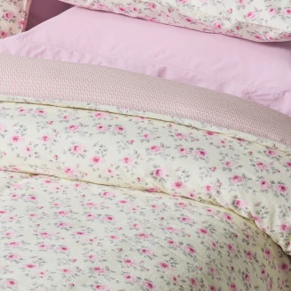 Σεντόνια Σετ Υπέρδιπλα 230x260 Das Home Happy Flannel 9700 Ecru-Pink