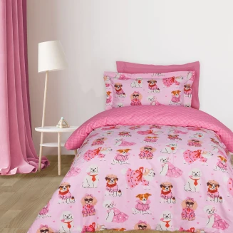 Σεντόνια Σετ Μονά 170x260 Das Home Kids 4938 Pink