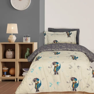 Σεντόνια Σετ Μονά 170x260 Das Home Kids 4939 Beige-Grey