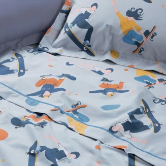 Das Kids Σετ Σεντονια Μονα 4985 Grey 170x260