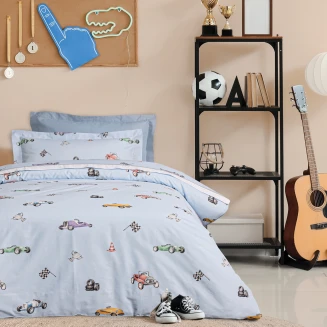 Σεντόνια Σετ Μονά 120x200+35 Das Kids 4993 Blue