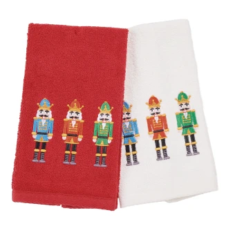 Ποτηρόπανα Σετ Christmas 2 Τεμαχίων 30x50 Das Home 0810 Red-White