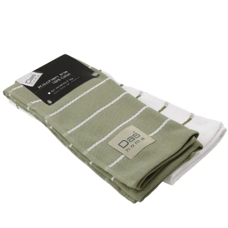 Das Home Σετ Ποτηροπανα 2Τμχ 40X60 0885 Olive