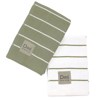 Das Home Σετ Ποτηροπανα 2Τμχ 40X60 0885 Olive