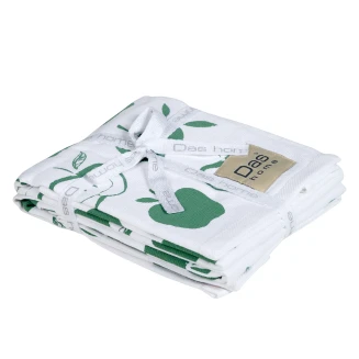 Ποτηρόπανα Σετ 2 Τεμ. 40x60 Das Home 0739 Green-White