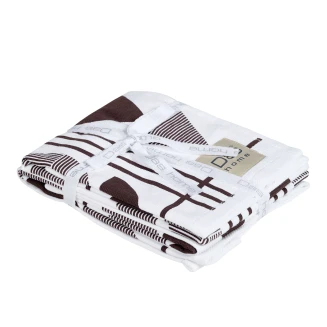 Ποτηρόπανα Σετ 2 Τεμ. 40x60 Das Home 0740 Grey-White