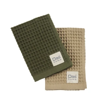 Ποτηρόπανα Σετ 2 Τεμαχίων 40x60 Das Home 802 Green-Olive