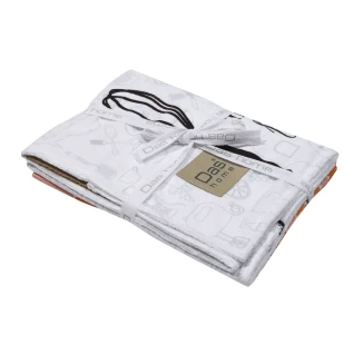 Σετ Ποτηρόπανα Κουζίνας 2 Τεμαχίων 40x65 Das Home 0636 Πολύχρωμο