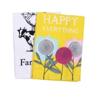 Σετ Ποτηρόπανα Κουζίνας 2 Τεμαχίων 40x65 Das Home 0640 Πολύχρωμο