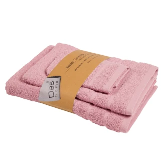 Πετσέτες Σετ 3 Τεμαχίων Das Home Best 708 Pink