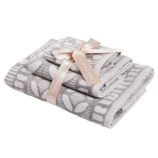 Πετσέτα Σετ 3 Τεμαχίων Das Home Daily 797 Grey