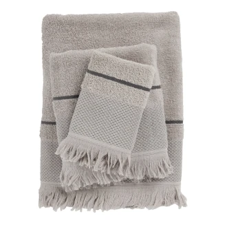 Πετσέτες Σετ 3 Τεμαχίων Das Home Best 0841 Grey