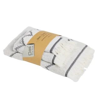 Πετσέτες Σετ 3 Τεμαχίων Das Home Best 0873 Black