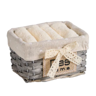 Σετ Πετσέτες 4 Τεμαχίων Das Home Soft 4000 Ecru