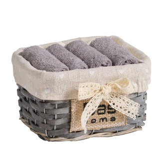 Σετ Πετσέτες 4 Τεμαχίων Das Home Soft 4001 Grey