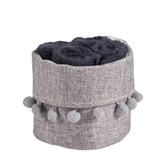 Σετ Πετσέτες 4 Τεμαχίων Das Home Soft 4011 Black