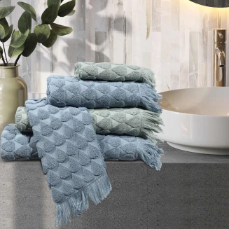 Σετ Πετσέτες 3 Τεμ. Das Home Daily 0670 Μπλέ