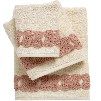 Σετ Πετσέτες 3 Τεμ. Das Home Soft Daily 0733 Εκρού