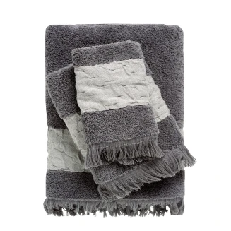 Σετ Πετσέτες 3 Τεμ. Das Home Daily 746 Dark Grey