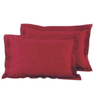 Μαξιλαροθήκες Σετ 2 Τεμαχίων Colour Collection Best Line 1014 Μπορντώ