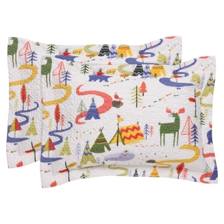 Μαξιλαροθήκες Σετ 50x70+5 Das Home Kids 4927 Blue-Green-White