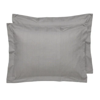 Μαξιλαροθήκες Ζεύγος 50x70+5 Das Home 5452 Grey