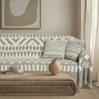 Μαξιλάρι Φιγούρας 40x40 Das Home 0276 Cream-Taupe