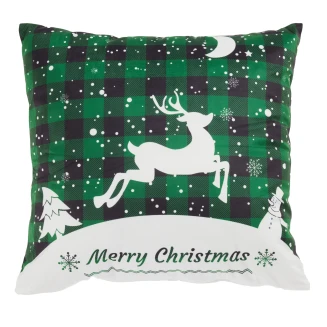 Μαξιλάρι Φιγούρας 45x45 Christmas Das Home 0854 Green
