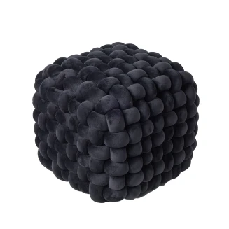 Διακοσμητικό Πουφ 43x43x40 Das Home 2271 Black