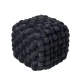 DAS HOME ΔΙΑΚΟΣΜΗΤΙΚΟ ΠΟΥΦ 43Χ43Χ40 2271 BLACK