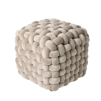 Διακοσμητικό Πουφ 43x43x40 Das Home 2274 Beige