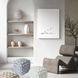 Διακοσμητικό Πουφ 43x43x40 Das Home 2275 White