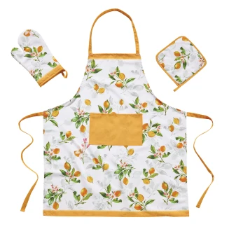 Σετ Κουζίνας 3Τεμ. Das Home 724 Κίτρινο-Λευκό-Πράσινο