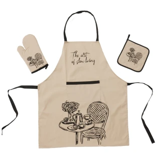 Κουζίνας Σετ 3 Τεμαχίων Das Home  0861 Ivory